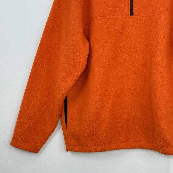 Old Navy Vintage Y2K Fleece Quarter Zip Orange Unisex Size L - Picture 15 of 16